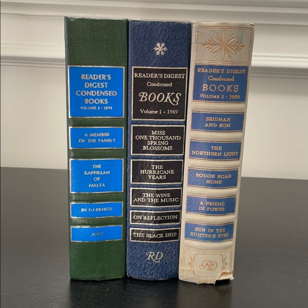 Decorative Reader’s Digest books- good condition